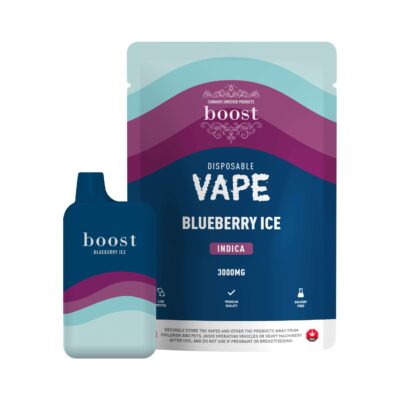 Boost Disposable THC Vape Cartridges – Blueberry Ice 3g