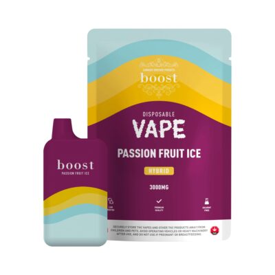 Boost Disposable THC Vape Cartridges – Passion Fruit Ice 3g