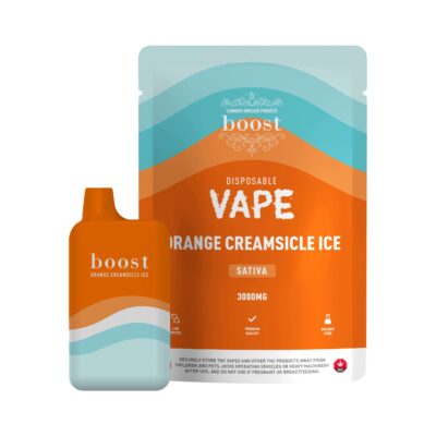 Boost Disposable THC Vape Cartridges – Orange Creamsicle Ice 3g