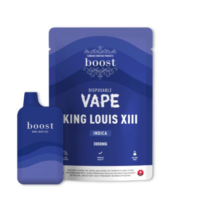 Boost Disposable THC Vape Cartridges – King Louis XIII 3g