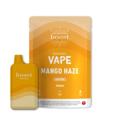 Boost Disposable THC Vape Cartridges – Mango Haze 3g