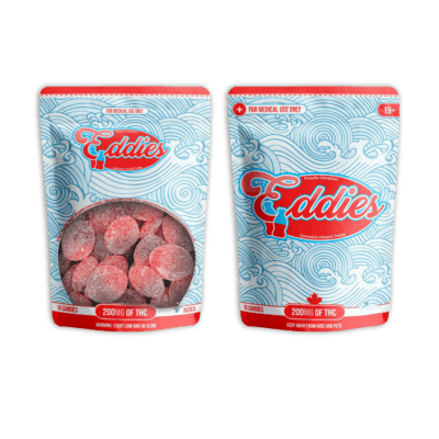 Cherry Slices Sativa – 200mg of THC – Eddies Edibles