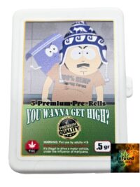 Infused INDICA QUAD Pre-rolls 2.5g - 5 pack Pop Flavor Filters